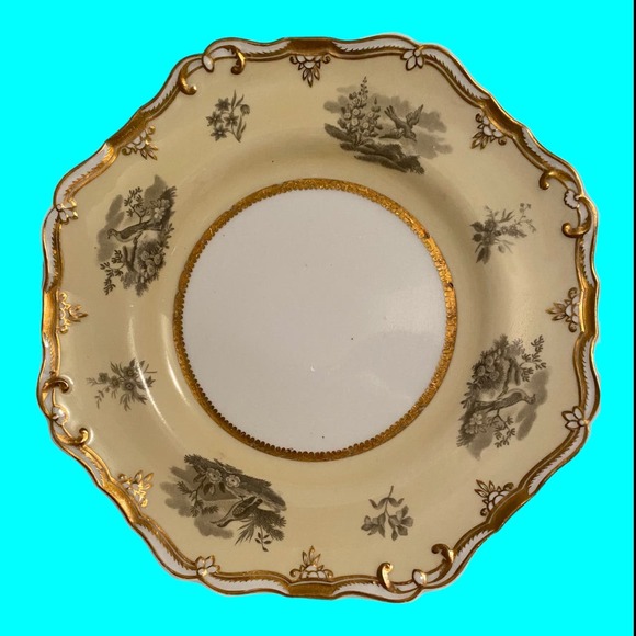 Antique Spode Felspar Porcelain Plates No. 4591 Plates Early 1800s Set of 4 - Picture 2 of 10